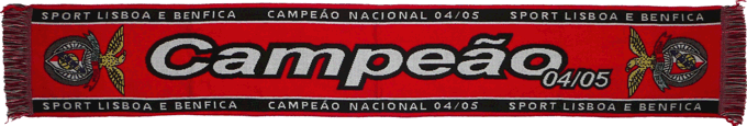 Cachecol Cachecis Benfica Campeo 2004 2005