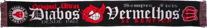 Cachecol Cachecis Benfica Diabos Vermelhos Original Ultras
