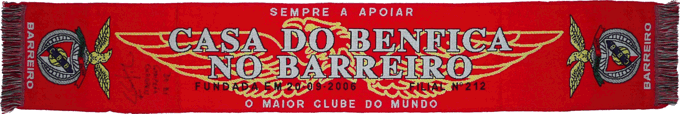 Cachecol Cachecis Casa do Benfica no Barreiro
