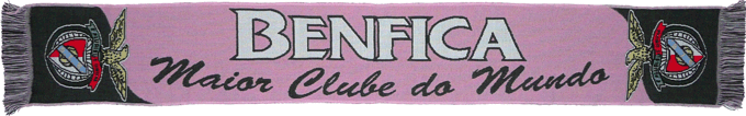 Cachecol Cachecis Benfica Maior Clube do Mundo Rosa