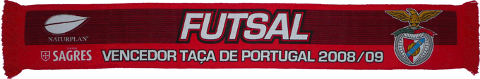 Cachecol Cachecis Benfica Futsal Taa de Portugal 2008 2009