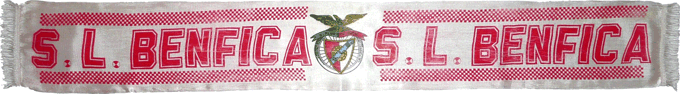 Cachecol Cachecis Benfica Antigo Cetim Estampado
