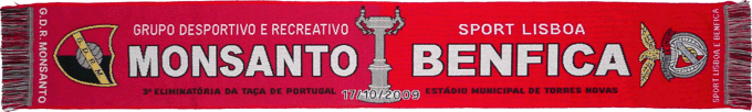 Cachecol Cachecis Benfica Monsanto Taa de Portugal 2009-2010