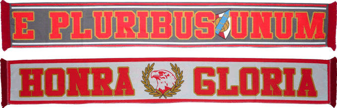 Cachecol Grupo SLB 1904 Honra e Glria e Pluribus Unum