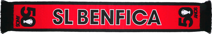 Cachecol SL Benfica 50 Anos