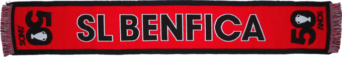 Cachecol SL Benfica 50 Anos