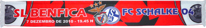 Cachecol Benfica Schalke 04 Liga Campeoes 2010-11