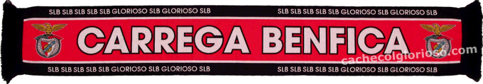 Cachecol Carrega Benfica SLB Glorioso