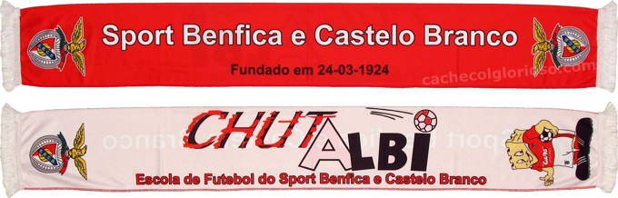 cachecol benfica e castelo branco