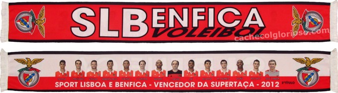 cachecol slbenfica voleibol vencedor supertaca 2012-13