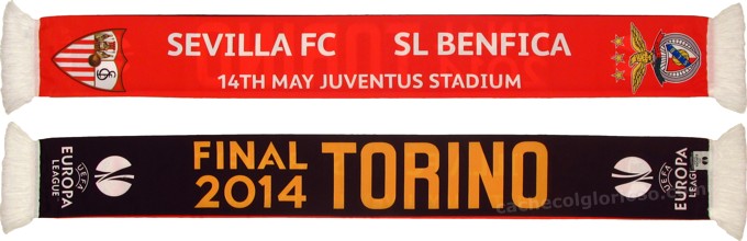 cachecol benfica sevilla liga europa final 2013-14