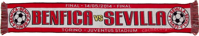 cachecol benfica sevilla liga europa final 2013-14