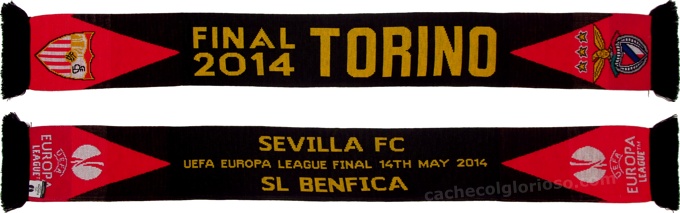 cachecol benfica sevilla liga europa final 2013-14