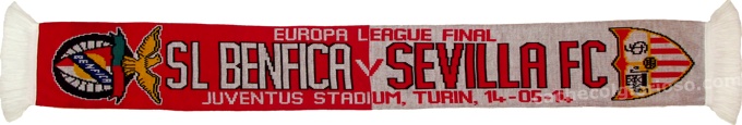 cachecol benfica sevilla liga europa final 2013-14