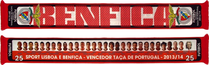cachecol benfica vencedor taca de portugal 2013-14 25