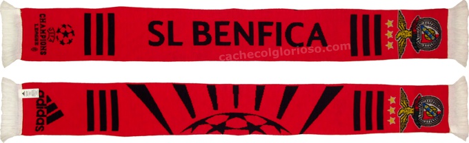 cachecol benfica adidas liga campeoes 2013-14