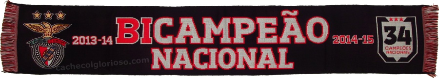 cachecol benfica bicampeao nacional 2013-15 34