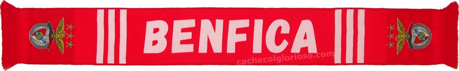 cachecol benfica 3 listas brancas ILJ2807