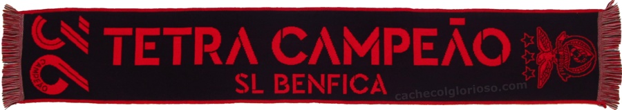 cachecol benfica 36 tetra campeoes nacionais futebol 2016-17