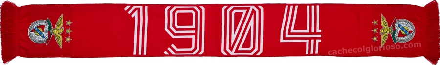 cachecol benfica vermelho 1904 oficial 2024-25 lj08819