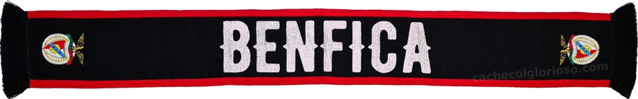 cachecol benfica retro preto oficial 2024-25 lj08834