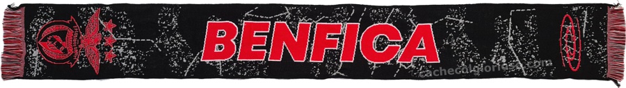 cachecol benfica preto constelacoes lj08867