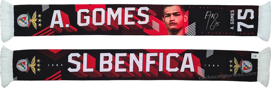 cachecol benfica atletas 2024-25 andre gomes 74 lj09145