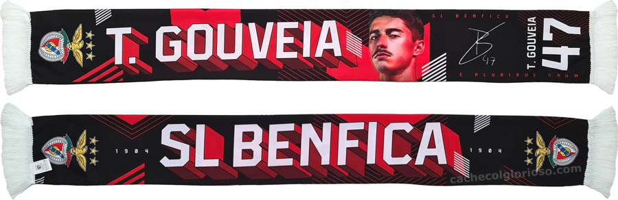 cachecol benfica atletas 2024-25 tiago gouveia 47 lj09143