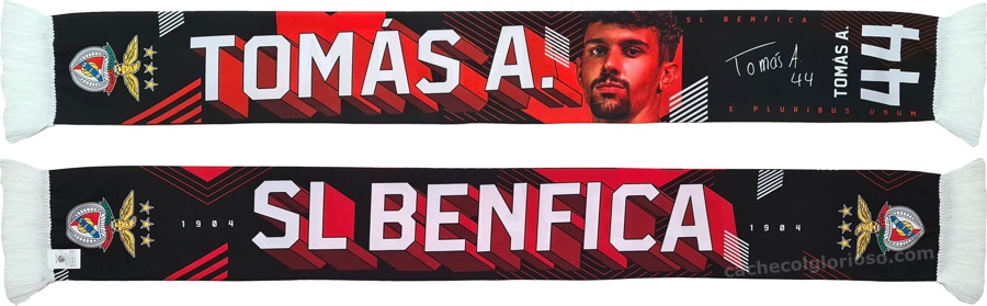 cachecol benfica atletas 2024-25 tomas araujo 44 lj09142