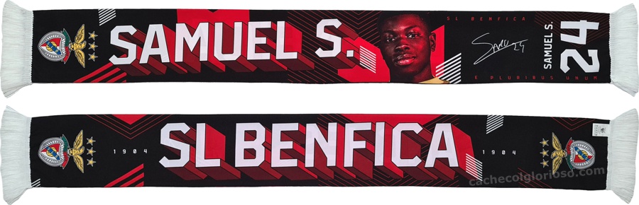cachecol benfica atletas 2024-25 samuel soares 24 lj09136