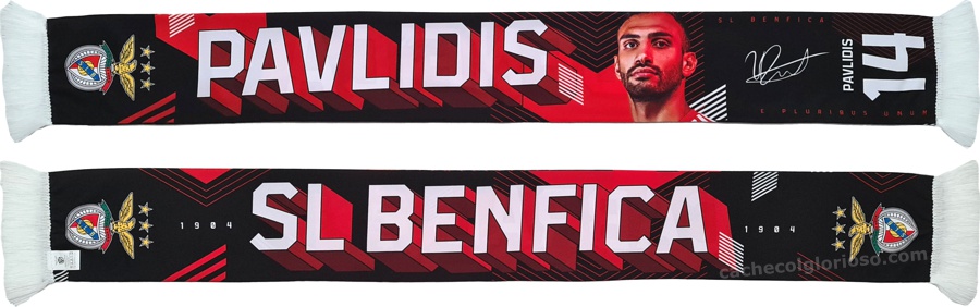 cachecol benfica atletas 2024-25 pavlidis 14 lj09132
