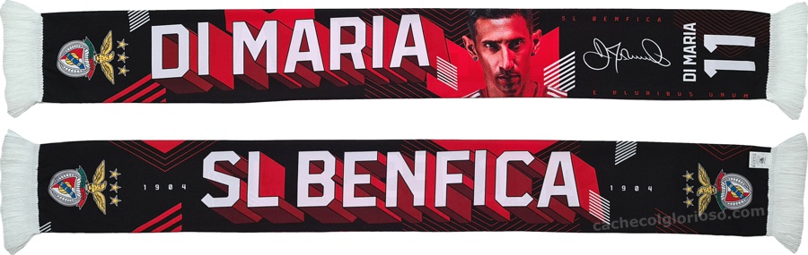 cachecol benfica atletas 2024-25 di maria 11 lj09131