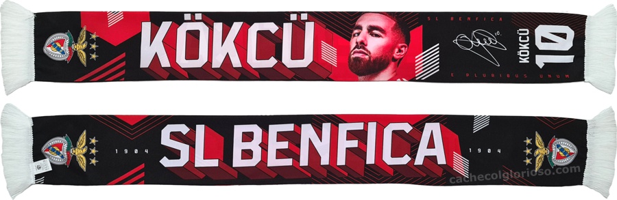 cachecol benfica atletas 2024-25 kokcu 10 lj09130