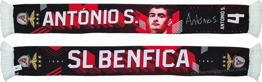 cachecol benfica atletas 2024-25 antonio silva 4 lj09125