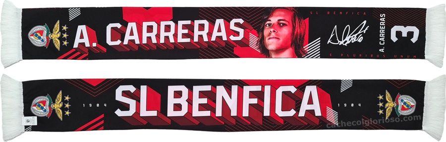 cachecol benfica atletas 2024-25 carreras 3 lj09124