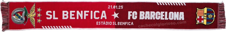 cachecol benfica benfica barcelona liga dos campeoes 2024-25 lj08883