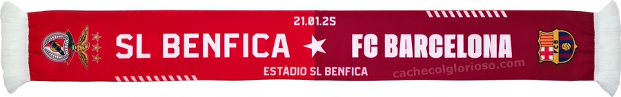 cachecol benfica barcelona liga dos campeoes 2024-25 lj08882