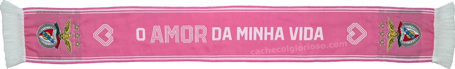 cachecol benfica o amor da minha vida rosa oficial 2024-25 lj09225