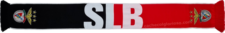 cachecol benfica slb preto vermelho oficial 2024-25 lj08839
