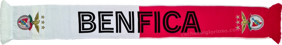 cachecol benfica branco vermelho oficial 2024-25 lj08840