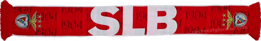 cachecol benfica slb 1904 vermelho oficial 2024-25 lj08841