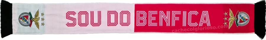 cachecol sou do benfica branco vermelho oficial 2024-25 lj08823