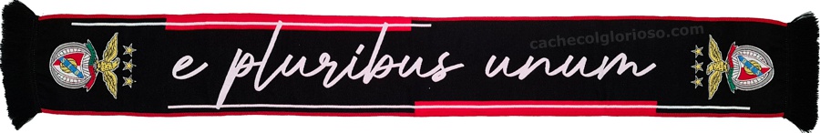 cachecol benfica e pluribus unum preto oficial 2024-25 lj08842