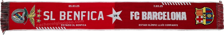 cachecol benfica barcelona liga dos campeoes 2024-25 lj08883