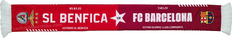 cachecol benfica barcelona liga dos campeoes 2024-25 lj08882