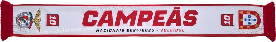 cachecol benfica campeas nacionais voleibol_2024-25