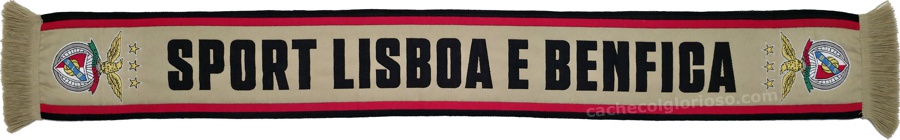 cachecol sport lisboa benfica beje oficial 2025-26 lj09463