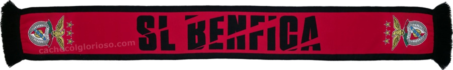 cachecol sl benfica vermelho riscado oficial 2025-26 lj09457