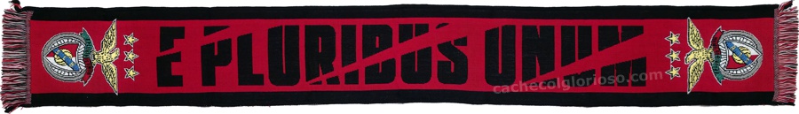 cachecol benfica e pluribus unum vermelho riscado oficial 2025-26 lj09561