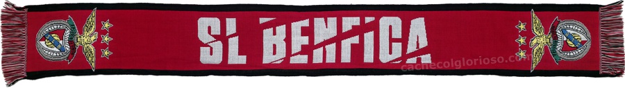 cachecol sl benfica vermelho riscado oficial 2025-26 lj09562